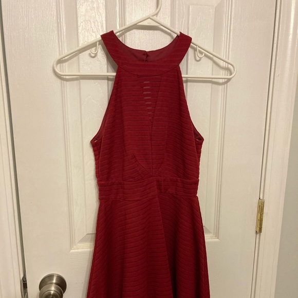 Altar’d State Crimson Dress Halter Neck - Picture 2 of 11